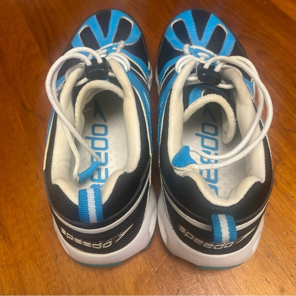 Speedo Womens Hydro Comfort 4.0 Blue and Black Athletic Aquatic Shoes - Picture 3 of 4